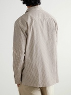 SSAM - Striped Cotton Shirt - Brown