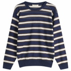 Nothing Written Women's Stripe Jumper in Dark Navy
