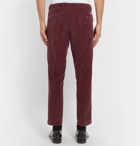 MAN 1924 - Burgundy Slim-Fit Cotton-Corduroy Suit Trousers - Men - Burgundy