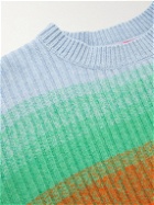 The Elder Statesman - Ribbed Striped Cashmere Sweater - Multi