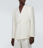 Dolce&Gabbana Pinstripe wool and silk blazer