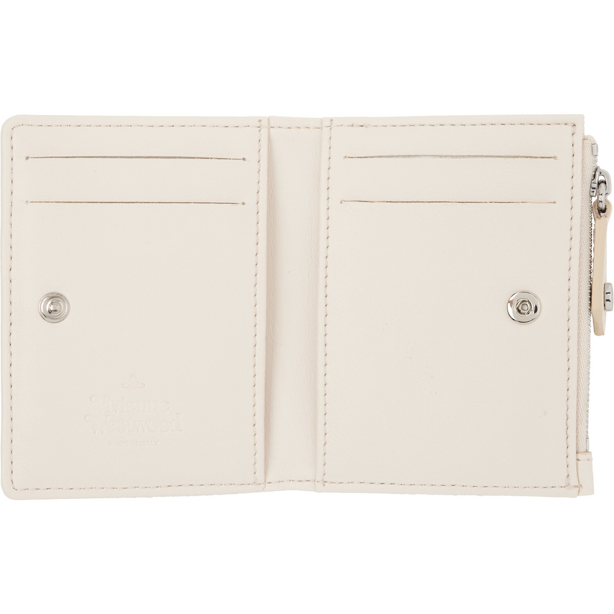 Vivienne Westwood Off-White Slim Flap Card Holder
