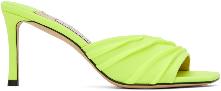 【関税込み】Jimmy Choo グリーン Basil 75 ヒールサンダル Jimmy Choo Green Basil 75 Heeled Sandals Jimmy Choo