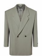 Fear of God - Eternal California Double-Breasted Virgin Wool and Cotton-Blend Twill Blazer - Gray