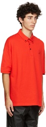 Raf Simons Red Fred Perry Edition Button Down Collar Polo