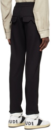 Rhude Black Rayon Lounge Pants