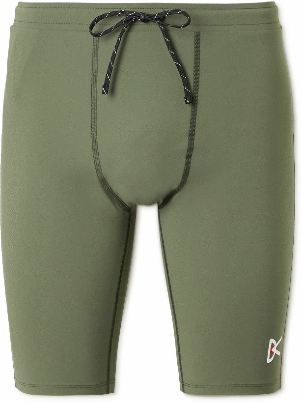 Photo: DISTRICT VISION - TomTom Speed Tight Stretch Tech-Shell Running Shorts - Green