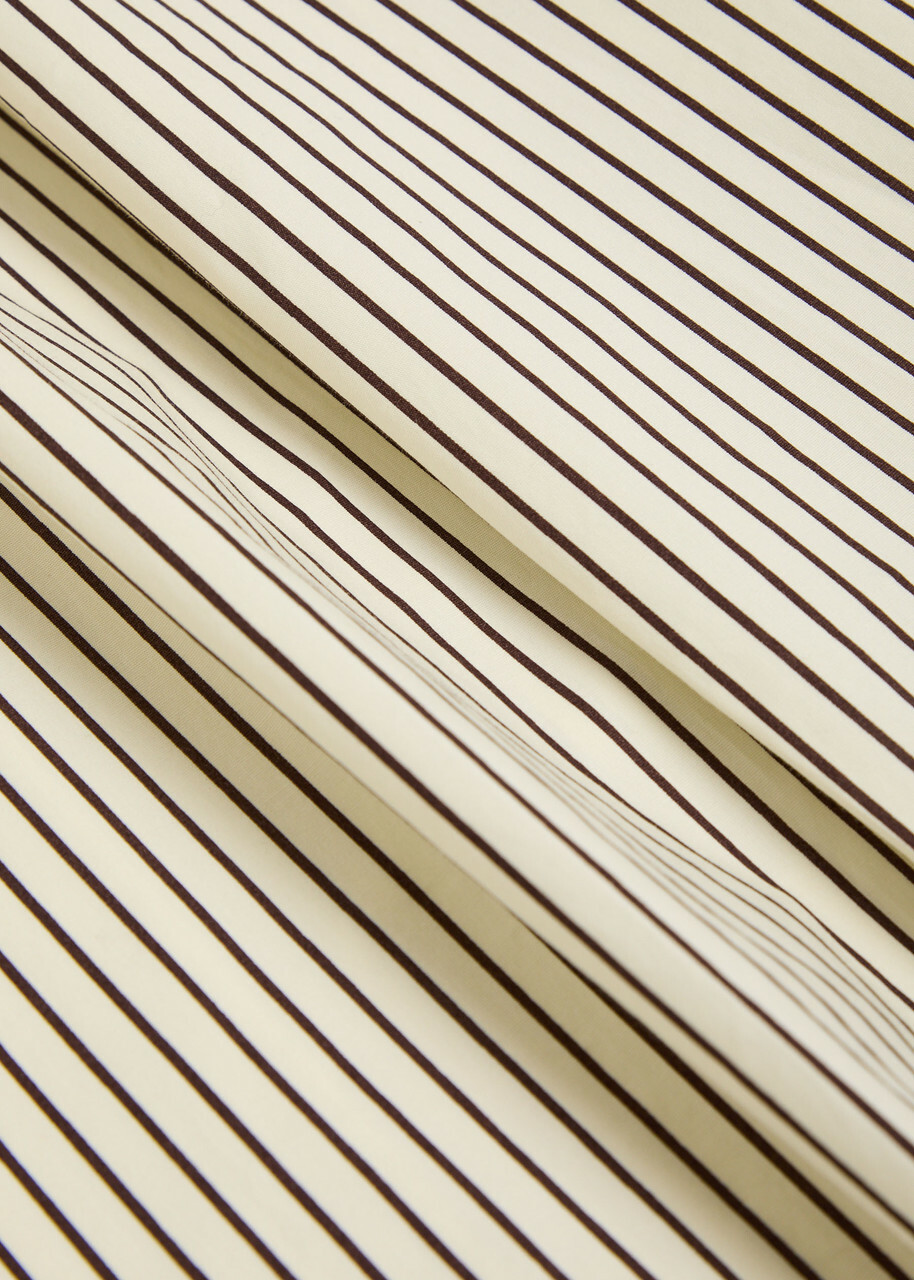 Staud Procida Striped Stretch-cotton Skirt White