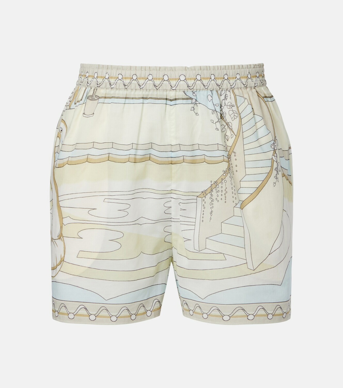 Tory Burch Printed cotton shorts