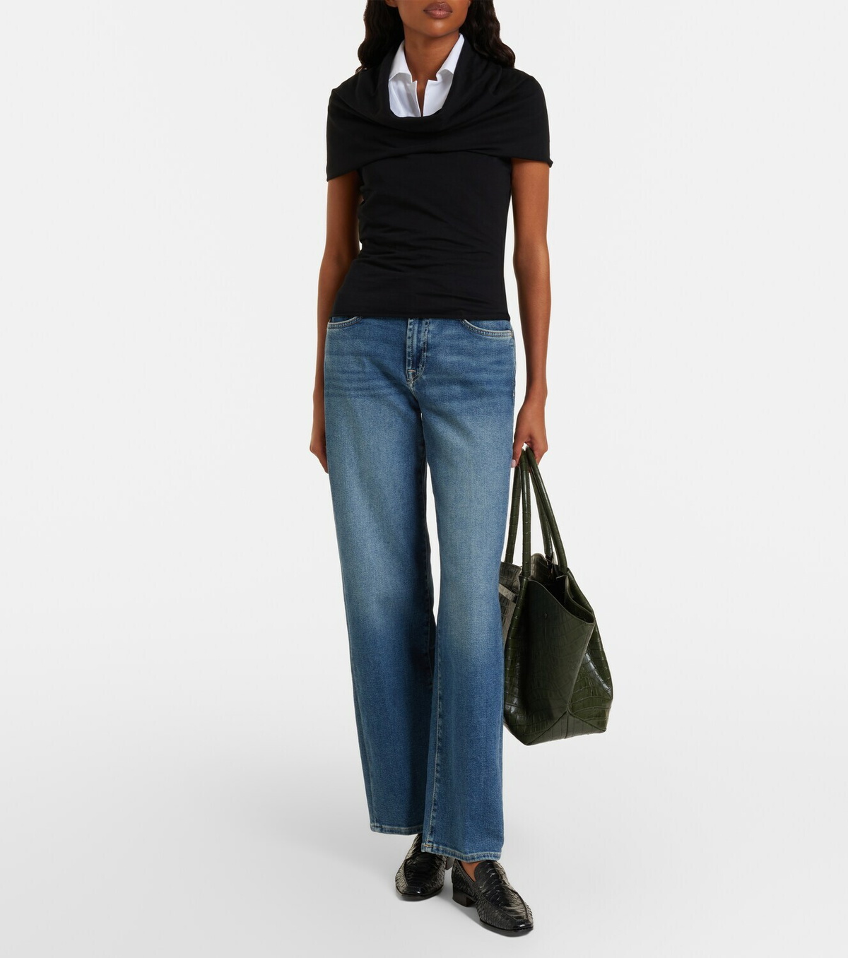 7 For All Mankind Stovepipe straight jeans