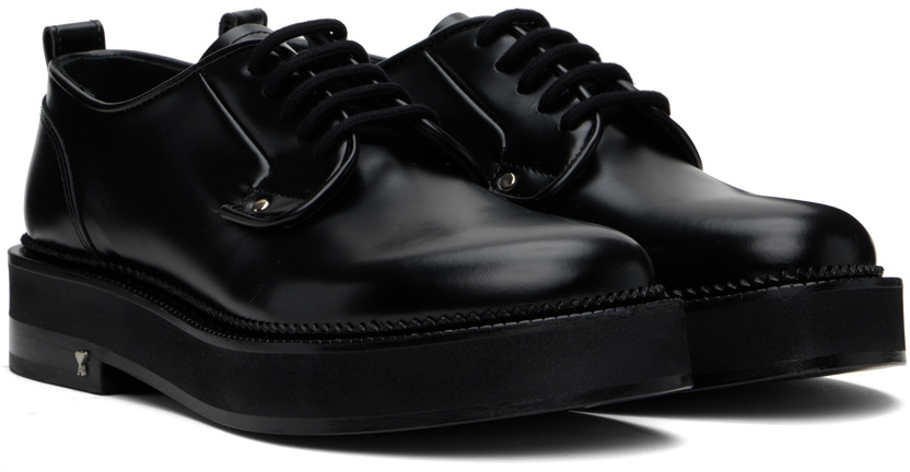 AMI Paris Black Anatomical Toe Derbys