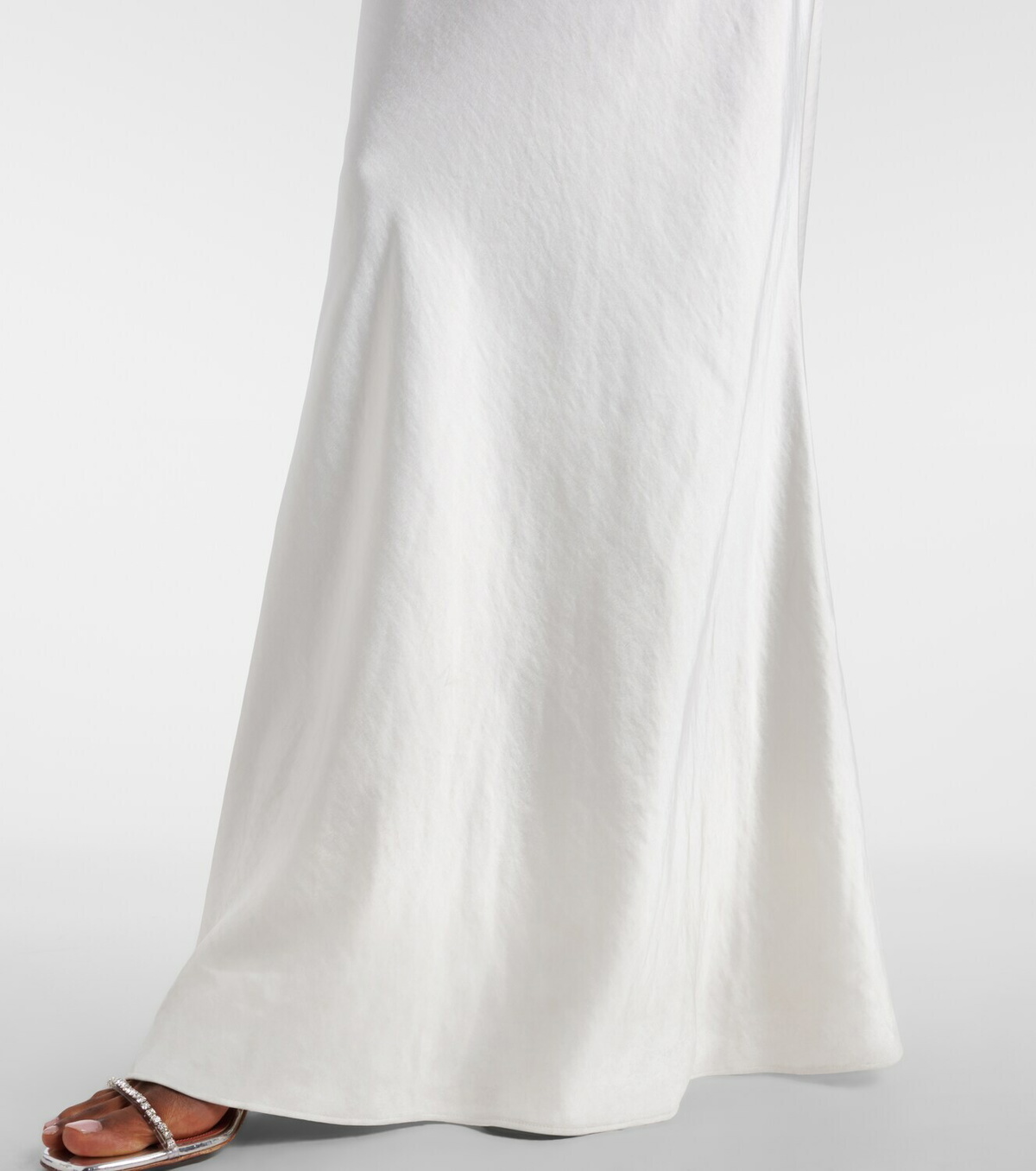 Self-Portrait Lace-trimmed georgette and satin gown