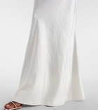 Self-Portrait Lace-trimmed georgette and satin gown