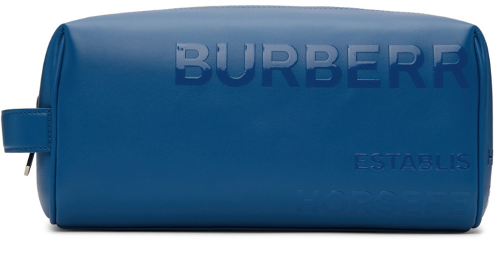 Photo: Burberry Leather Horseferry Print Travel Pouch