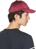 AMI Alexandre Mattiussi SSENSE Exclusive Burgundy Ami de Cœur Cap