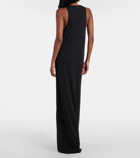 Khaite Vernetta cotton-blend jersey maxi dress