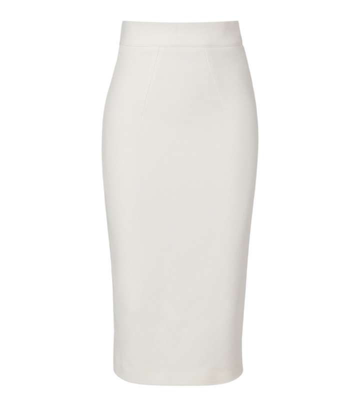 Photo: Safiyaa Hokuku crêpe pencil skirt