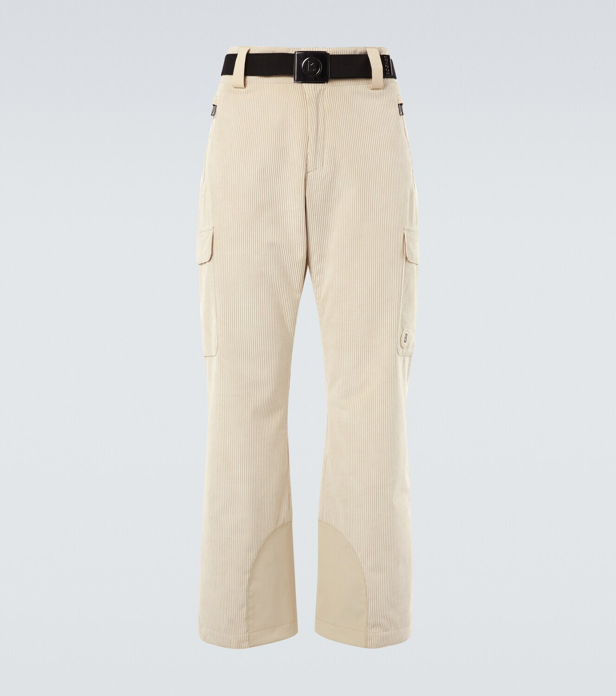 Bogner Corbin belted ribbed-knit ski pants