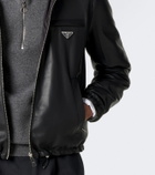 Prada Reversible Re-Nylon and leather jacket