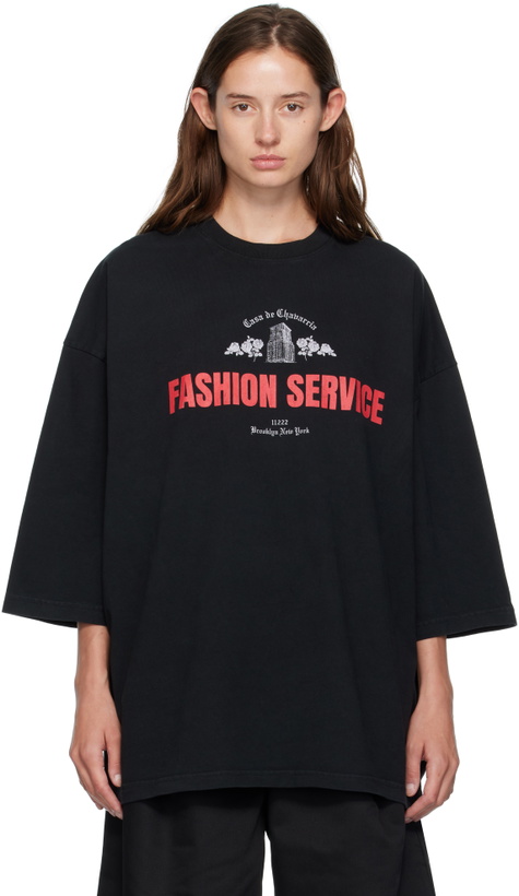 Photo: WILLY CHAVARRIA Black 'Casa de Chavarria' Buffalo T-shirt