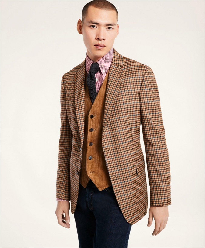 Photo: Brooks Brothers Men's Madison Fit Multi-Check Sport Coat | Brown