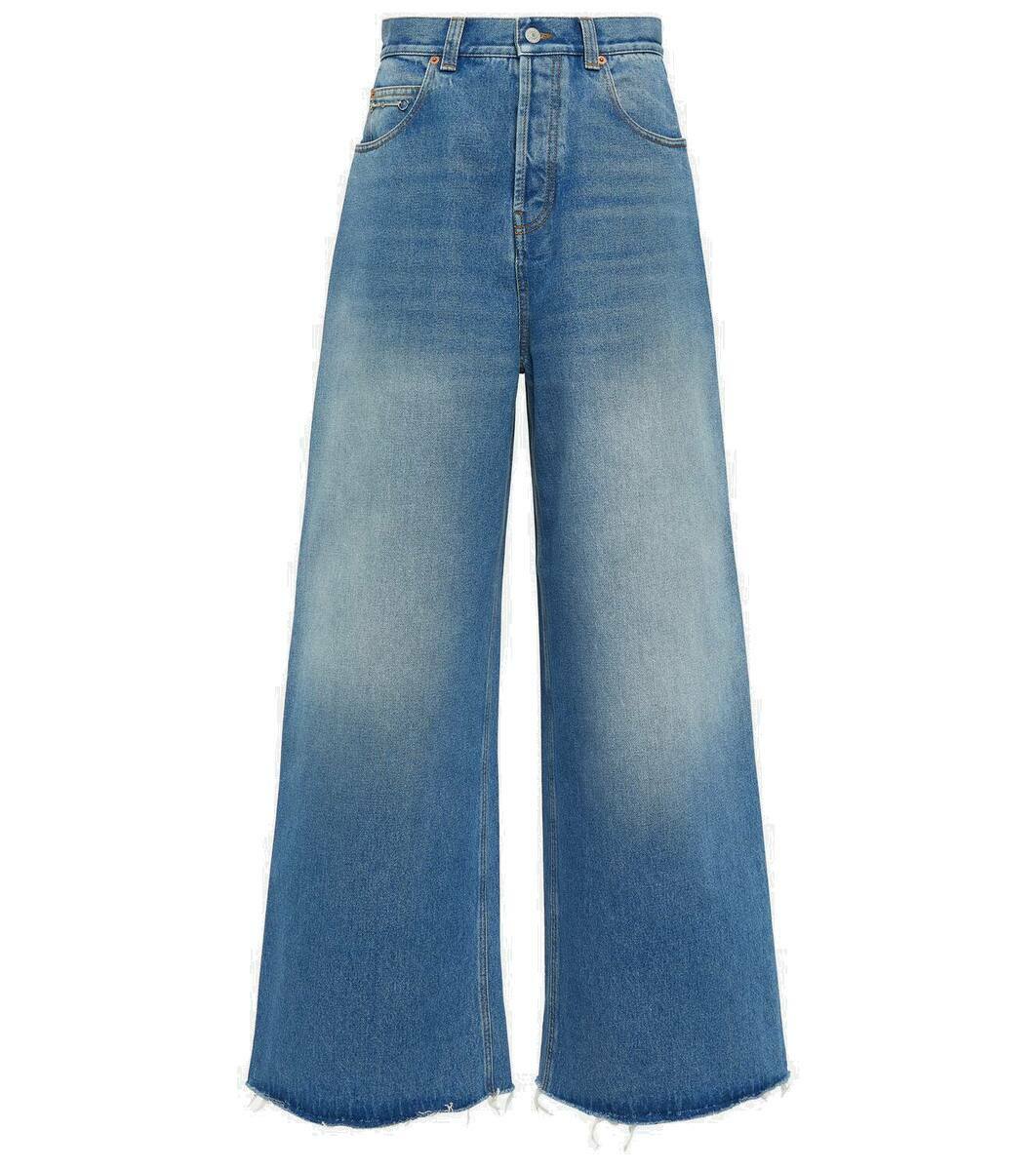 Gucci Horsebit high-rise wide-leg jeans Gucci