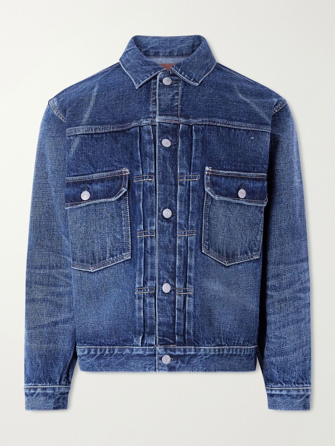 FULLCOUNT - Type 2 Fear of the Dark Selvedge Denim Jacket - Blue