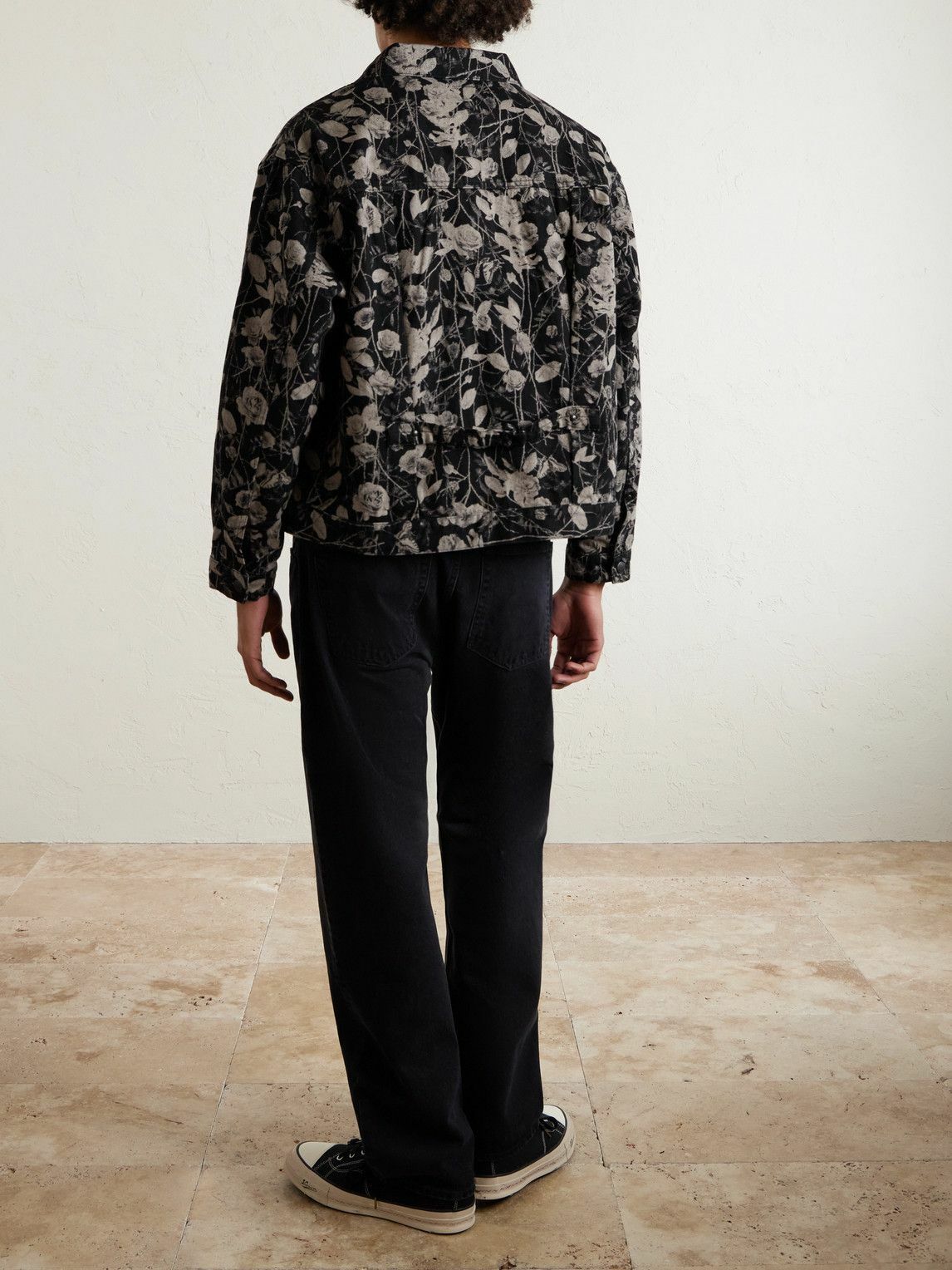 Needles - Printed Denim Jacket - Black