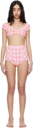 Anna Sui Pink High Waisted Bikini