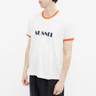 Sunnei Men's Logo Ringer T-Shirt in White