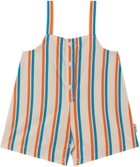 TINYCOTTONS Baby Off-White Retro Lines Overalls