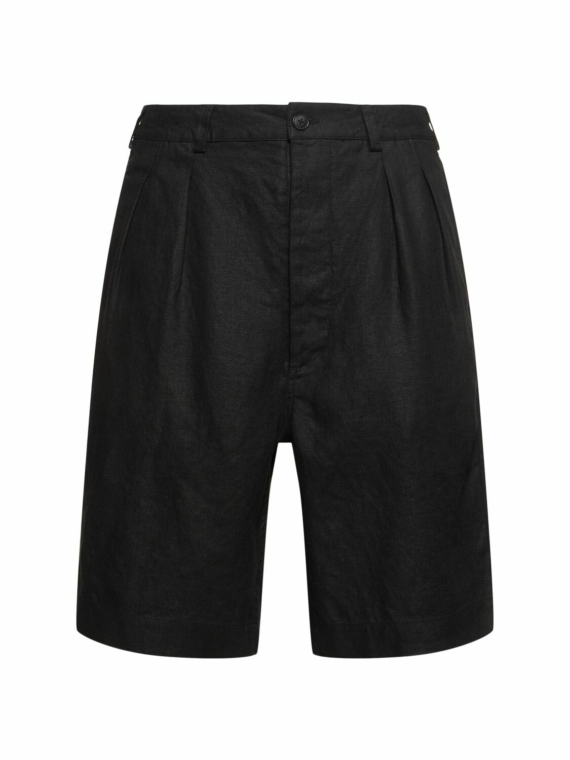 SUNFLOWER Pleated Linen Shorts Sunflower