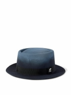 Christian Louboutin - Andaloubi Grosgrain-Trimmed Merino Wool-Felt Fedora - Blue