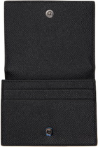 Dolce&Gabbana Black Calfskin Branded Plate Card Holder