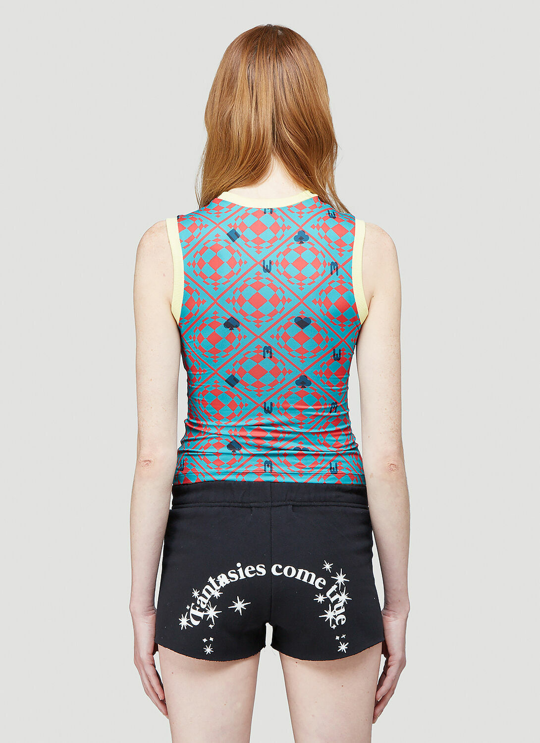 Maisie Wilen Knitted Muscle Beach Tank Top