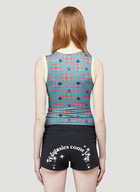Maisie Wilen Knitted Muscle Beach Tank Top