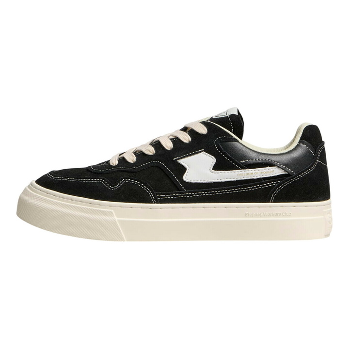 Photo: Stepney Workers Club Men's Pearl II S-Strike Suede Sneaker in Black