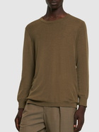 LEMAIRE - Seamless Wool & Silk Knit T-shirt