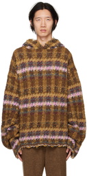 VITELLI Multicolor Distressed Hoodie