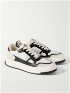 AMI PARIS - Ami Arcade Suede-Trimmed Leather Sneakers - White