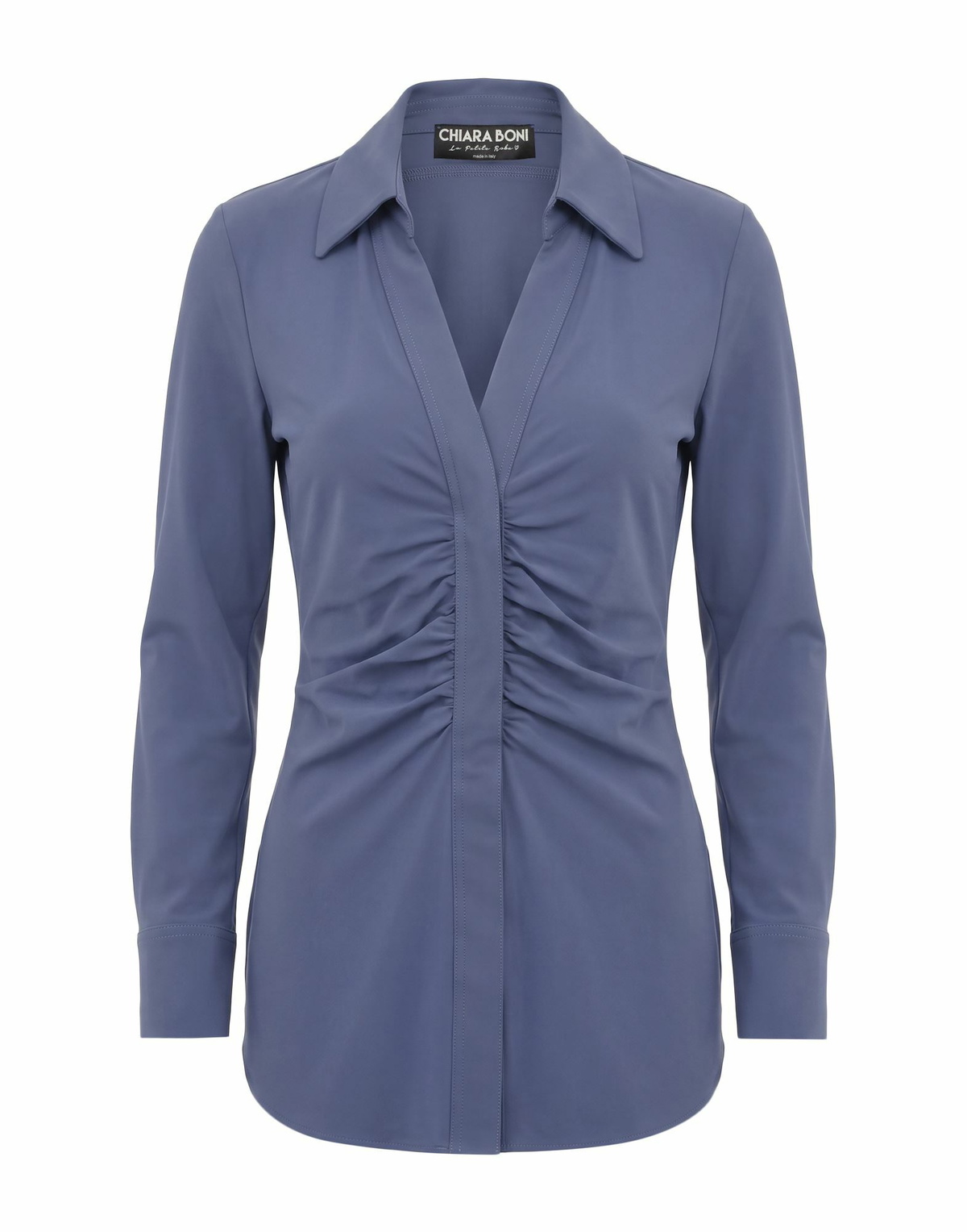 Chiara Boni La Petite Robe Womens Top Slate in Blue