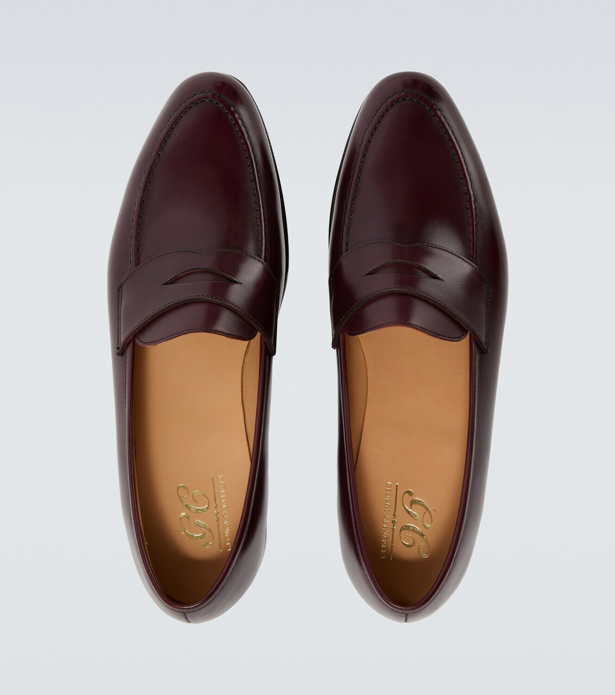 George Cleverley Bradley II leather penny loafers