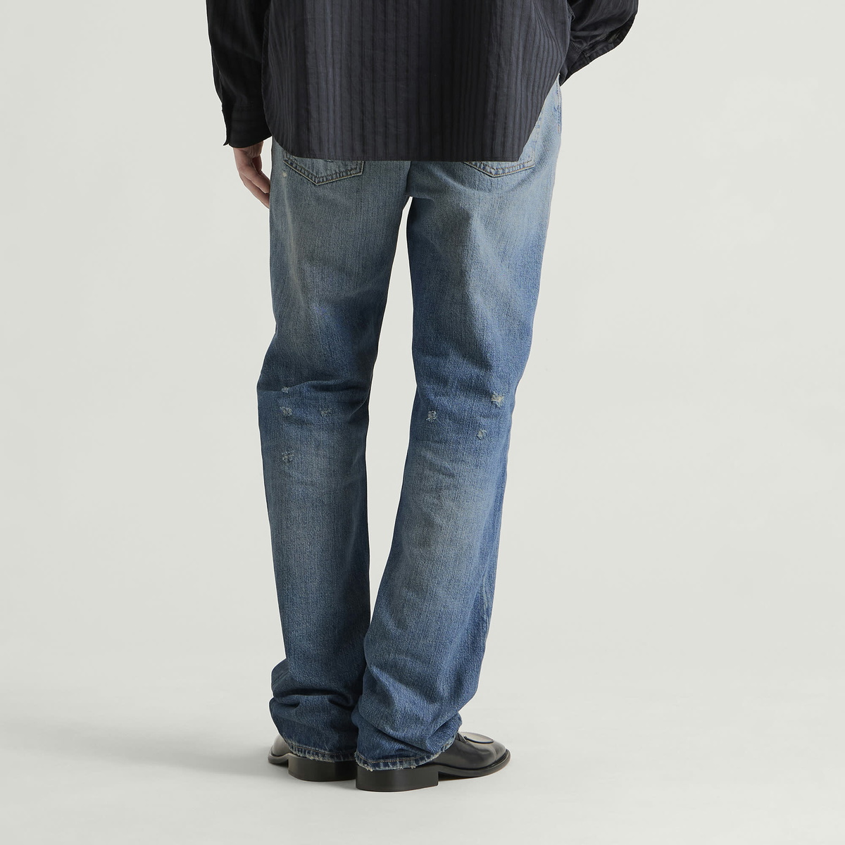 Acne Studios Men's 1996 Blue Map Jeans in Mid Blue