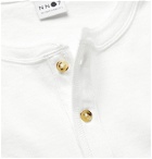 NN07 - Cotton-Jersey Henley T-Shirt - White