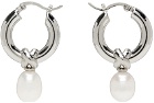 S_S.IL Silver Everyday Pearl Earrings