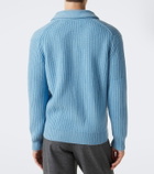Allude Ribbed-knit wool and cashmere cardigan