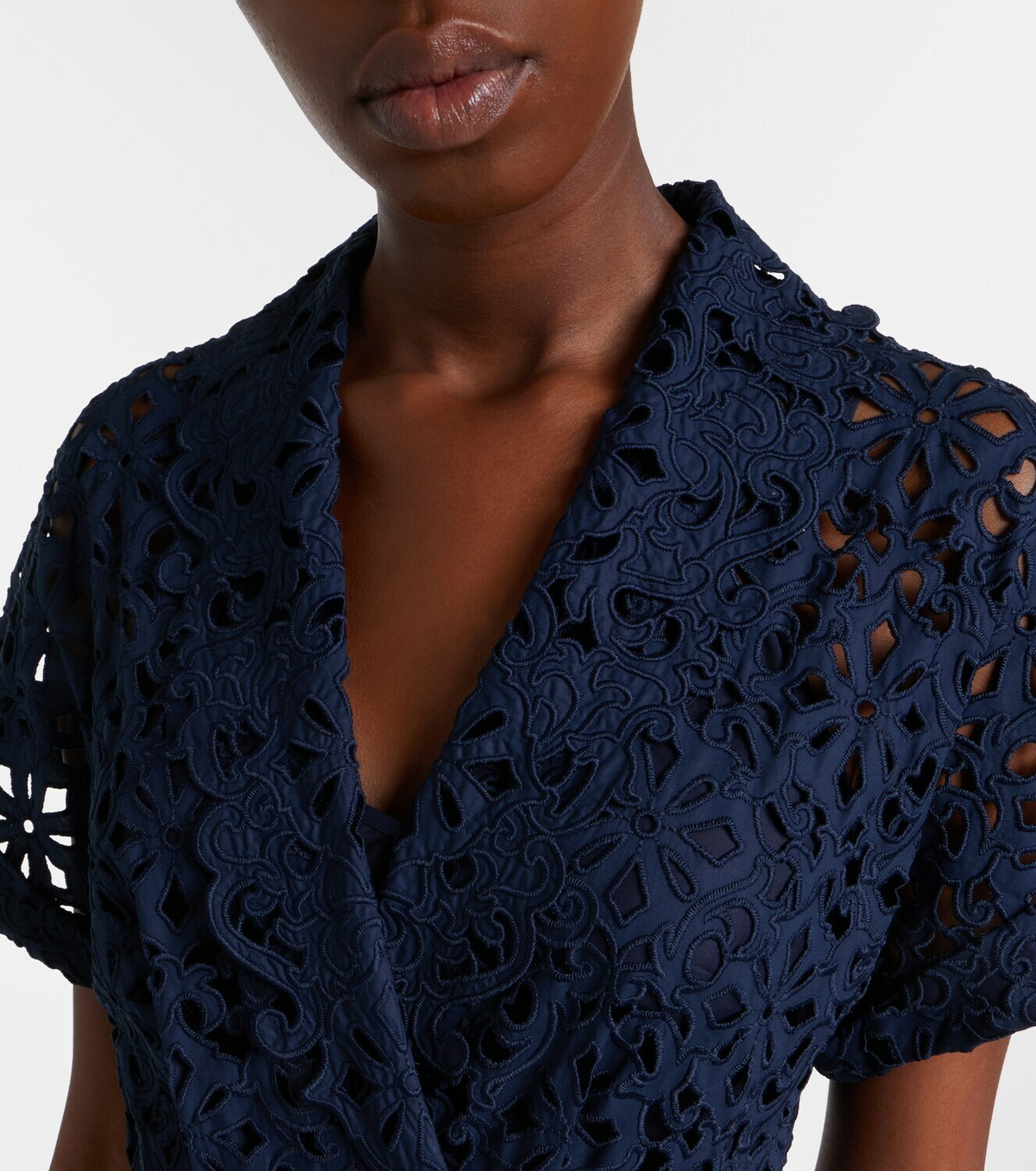 Rebecca Vallance Antalya broderie anglaise midi dress