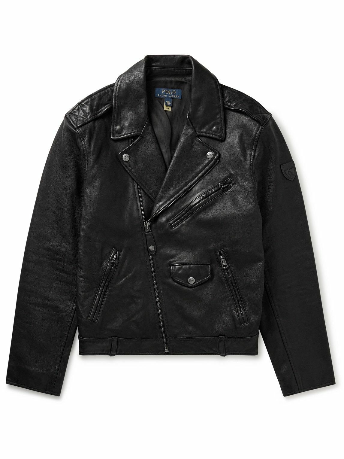 Photo: Polo Ralph Lauren - Leather Biker Jacket - Black