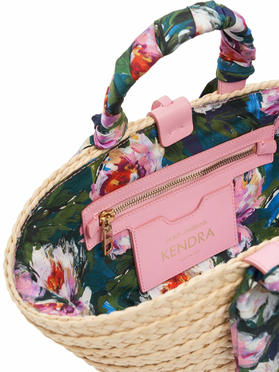 DOLCE & GABBANA - Small Kendra Straw Tote Bag Dolce & Gabbana