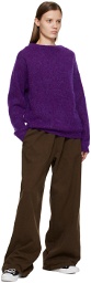 Acne Studios Purple Brushed Sweater